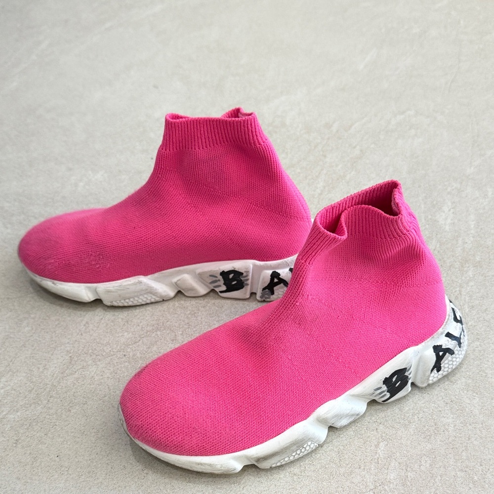 Balenciaga Fuchsia Sock Sneakers